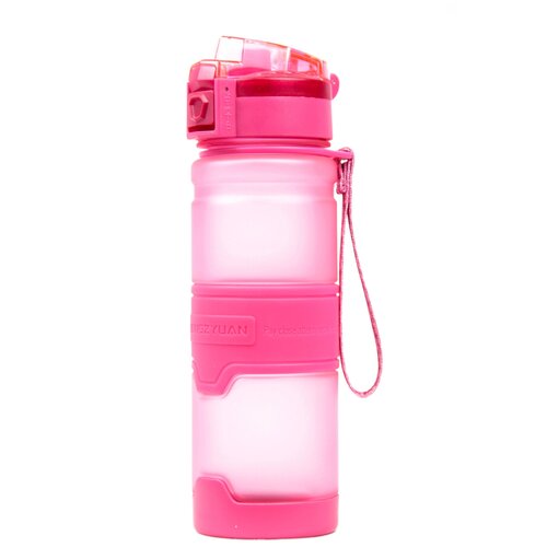 Бутылка для воды спортивная розовая Kangzyuan 500мл