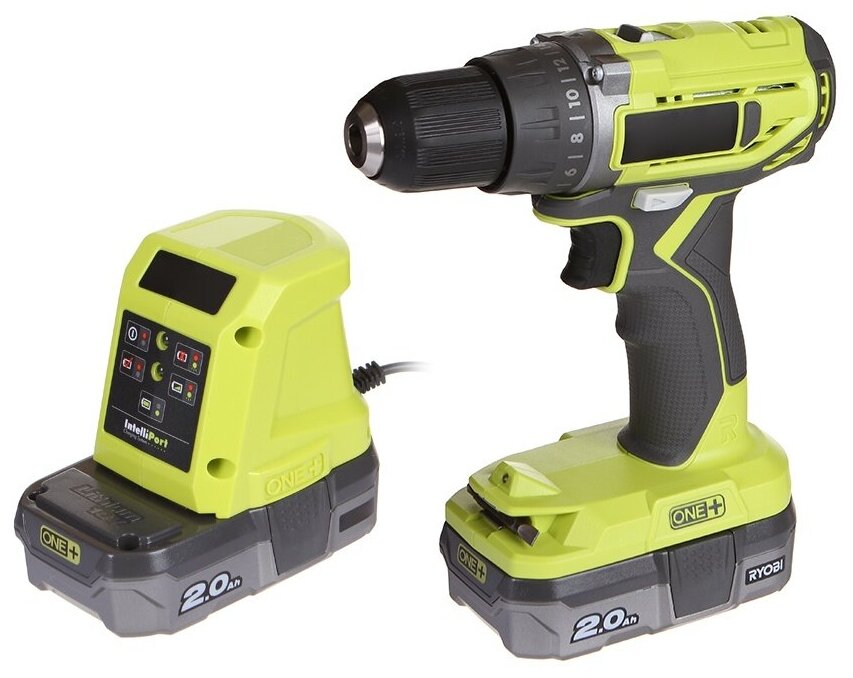 Аккумуляторная дрель-шуруповерт Ryobi R18DD2-220S (5133003821) - фотография № 2