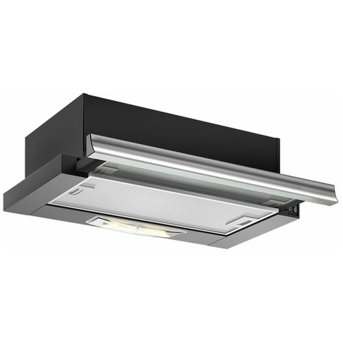 Вытяжка встраиваемая в шкаф 50 см Elikor Нейтрино 50 Black/Inox