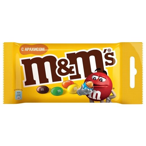 Драже M&M's с арахисом, 45г