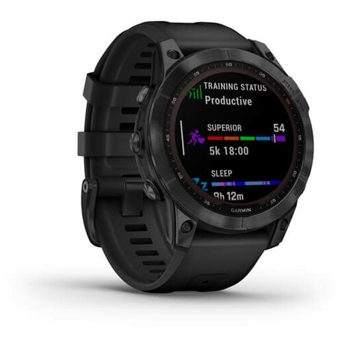 Умные часы Garmin Fenix 7 Sapphire Solar Edition Black DLC Titanium with Black Band 7699000₽