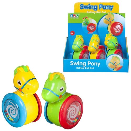 Игрушка для малышей Неваляшка-лошадка в дисплейной коробке по 6шт цена за 1шт 009-2 393₽