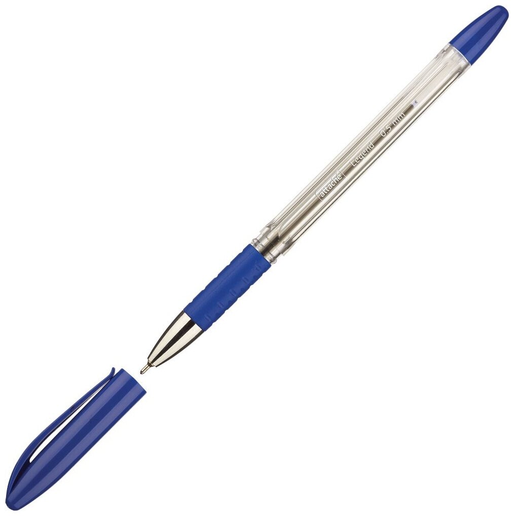 Ручка шариковая Attache Legend, с манжеткой, масляная, синий стержень