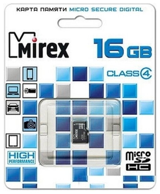 Карта памяти Mirex microSDHC 4 ГБ Class 4, R/W 12/5 МБ/с, 1 шт., черный - фото №9