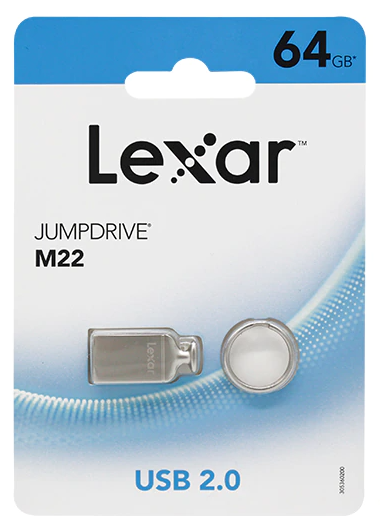 Флешка USB 2.0 Lexar High Speed 32Гб, металлический флеш накопитель