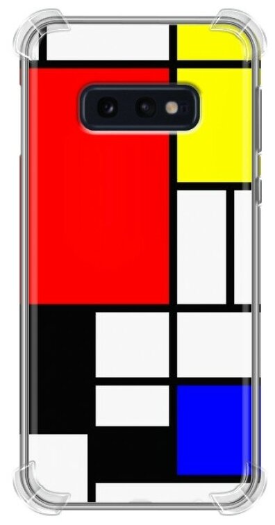 Дизайнерский силиконовый с усиленными углами чехол для Самсунг S10E / Samsung Galaxy S10e Модриан