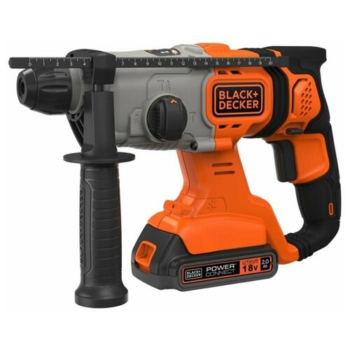 Аккумуляторный перфоратор SDS Plus 18В, 5500 уд/мин, 1.6 Дж, 2x2.5 Ач, чемодан BLACK+DECKER BCD900E2K