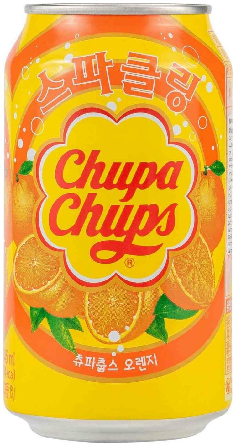 Напиток Chupa Chups Sparkling Orange 0.345л - фотография № 7