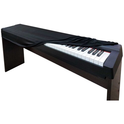 Aka-013B Накидка для цифрового пианино универсальная, черная, Lutner