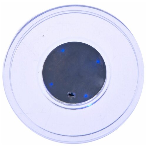 Шайба для аэрохоккея LED «Atomic Top Shelf» (прозрачная, синий светодиод) D76 mm
