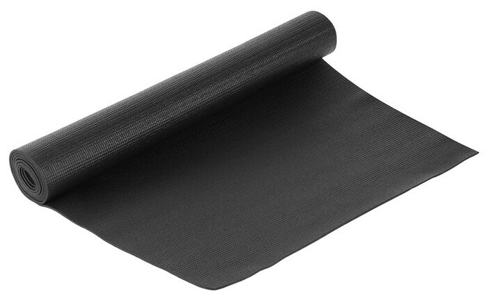 Коврик для йоги ТероПром 4142706 173 х 61 х 0,3 см, цвет чёрный