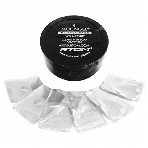 RTOM MOONGEL Dampers Pads CLEAR Демпферы для барабанов 6 шт в упаковке цвет прозрачный 1596₽