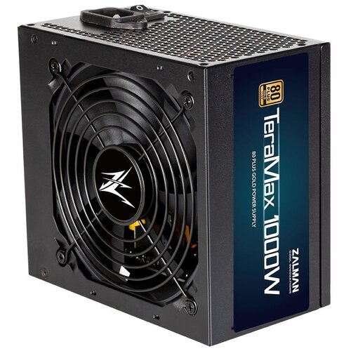 Блоки питания для ПК ZALMAN Блок питания Zalman ATX 1000W ZM1000-TMX 80+ gold (24+4+4pin) APFC 120mm fan 12xSATA Cab Manag RTL