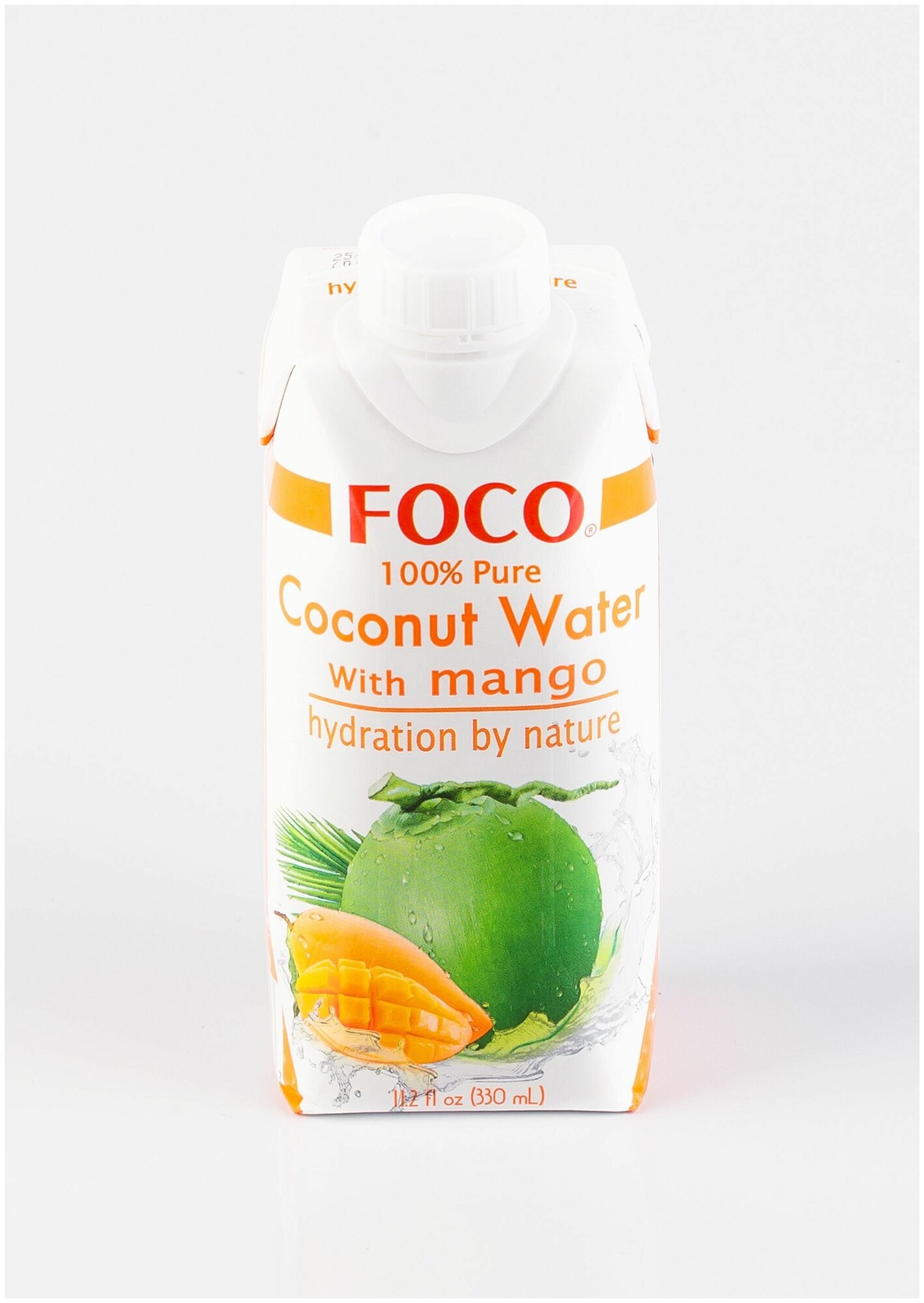 Кокосовая вода с манго "FOCO" 330 мл Tetra Pak 1шт - фотография № 14