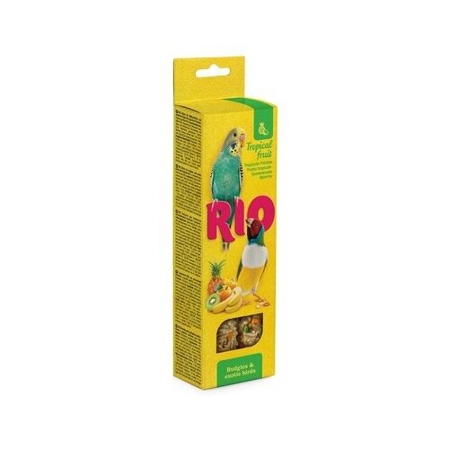 Рио Палочки для волнистых попугайчиков и экзотов с тропическими фруктами 2х40 г 0,08 кг 35263 (2 шт)