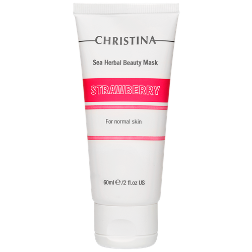 Christina Sea Herbal Beauty Mask Strawberry - Клубничная маска для Нормальной кожи 60мл christina sea herbal маска красоты азулен 100 г 60 мл