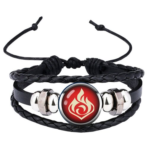 Японский кожаный браслет с 