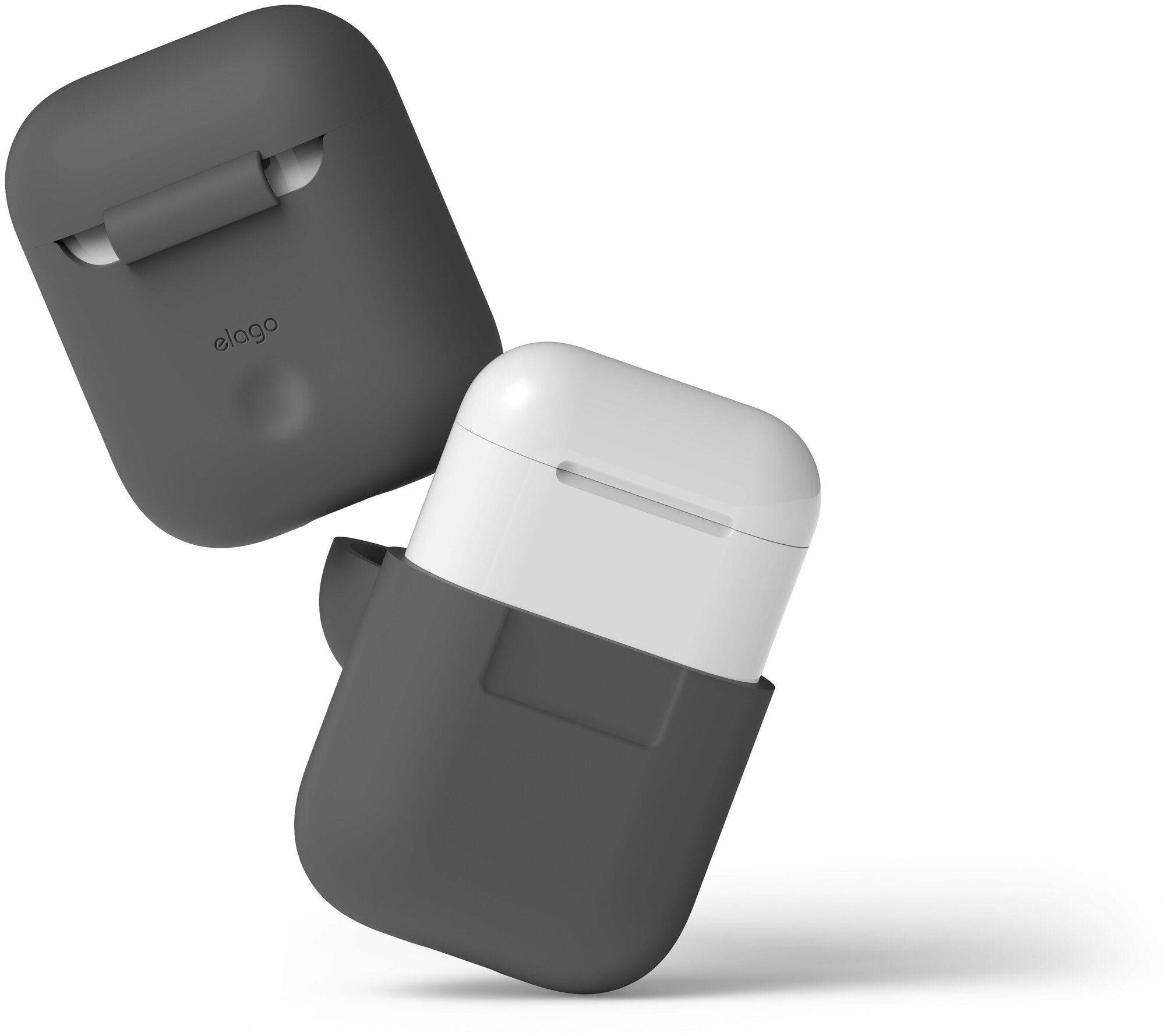 Чехол Elago для AirPods Silicone case Dark grey