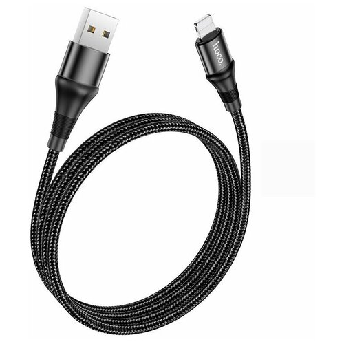 Кабель USB 2.0 A (m) - Lightning (m) 1м Hoco X50 Excellent - Черный