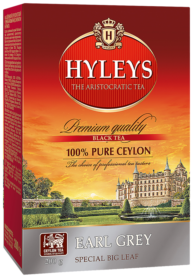 Чай черный крупнолистовой HYLEYS Эрл Грей с ароматом бергамота 200 г - фотография № 4