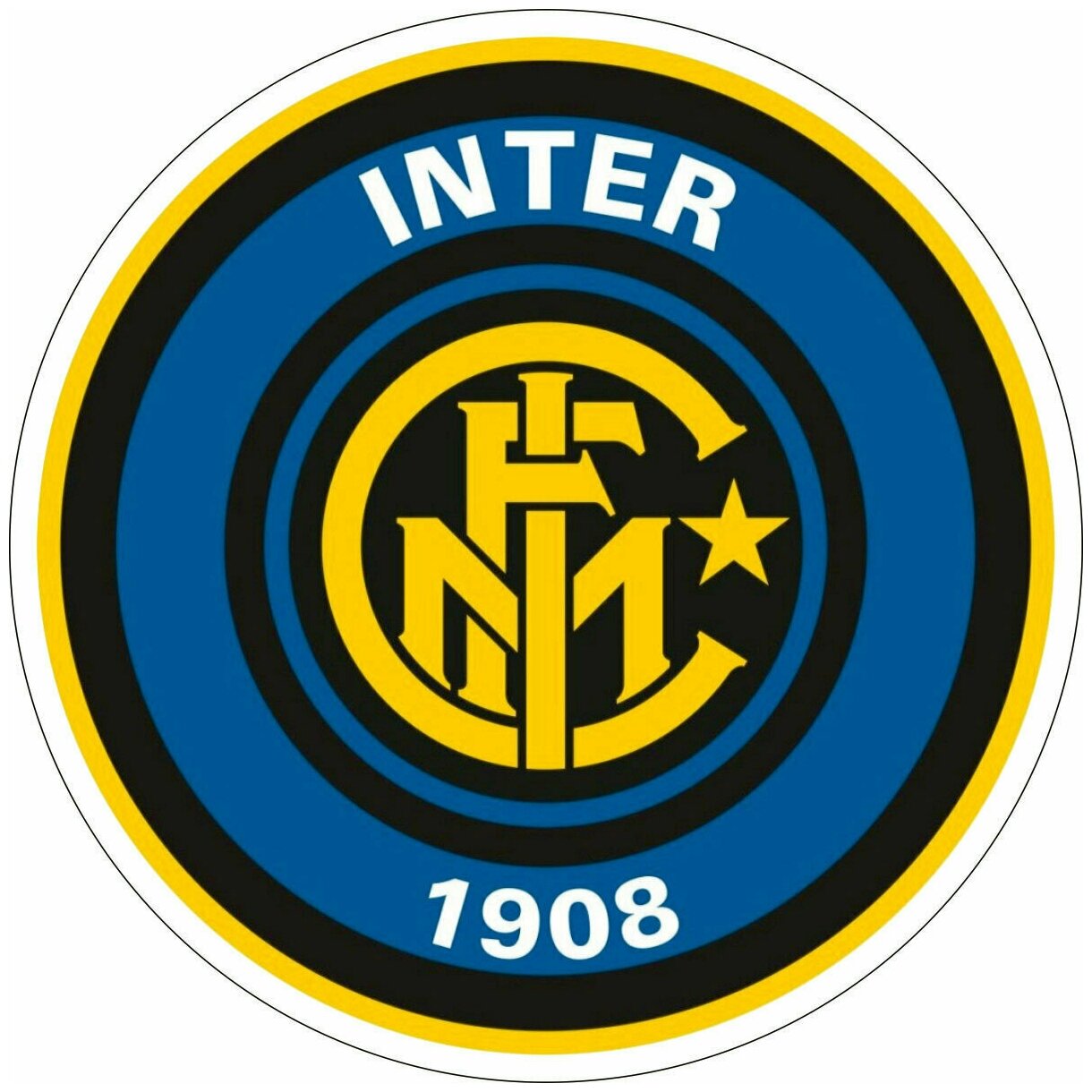 Наклейка виниловая цветная "inter-milan"