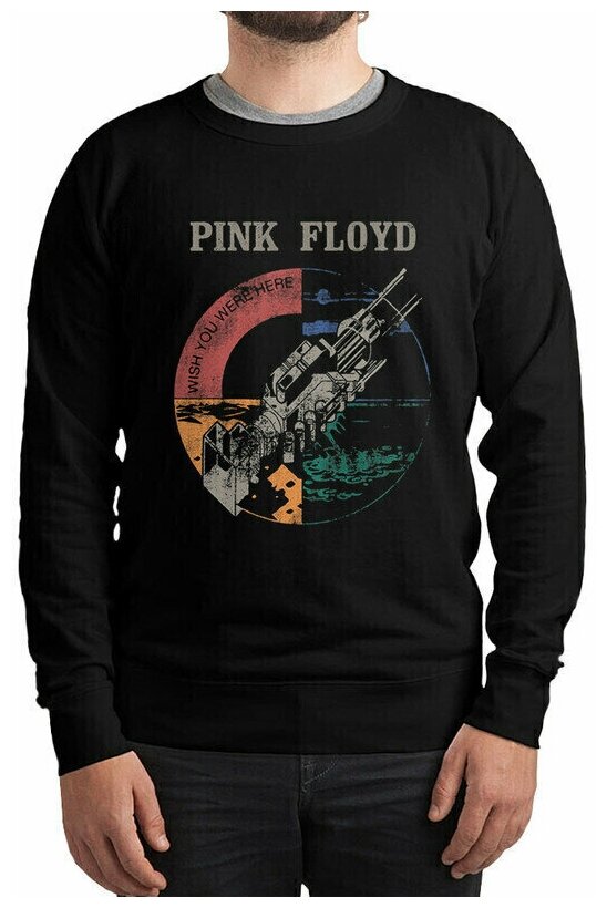 Свитшот DreamShirts с принтом Pink Floyd Мужской Черный 