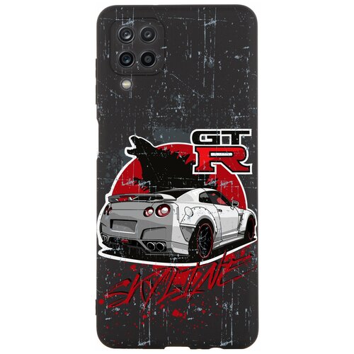 Силиконовый чехол Mcover для Samsung Galaxy A12 с рисунком Машина Nissan GTR Skyline силиконовый чехол mcover для samsung galaxy s20 с рисунком nissan gtr skyline