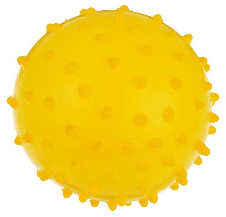 Мячик массажный, матовый пластизоль d=10 см, 22 г, цвета микс - фотография № 5