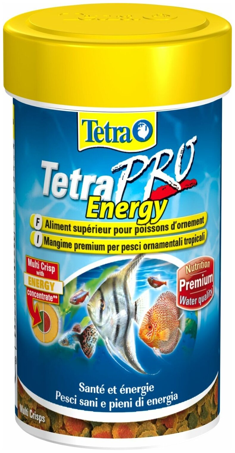 TetraPro Energy Crisps Корм-чипсы для всех видов рыб для дополнительной энергии 100мл - фотография № 3