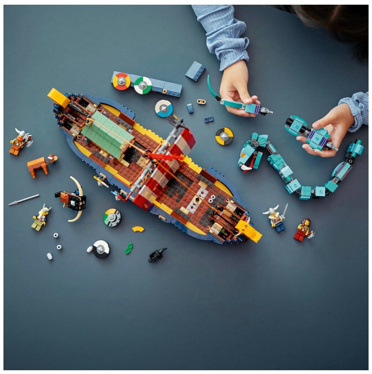 Конструктор LEGO Creator "Корабль викингов и Мидгардский змей" - фото №7