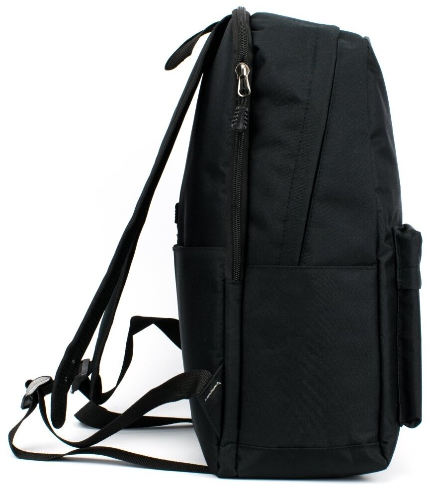Рюкзак с отделением для ноутбука/планшета 15.6", мужской, городской, 42x30x14 см, черный