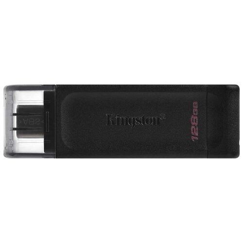 Флеш Диск Kingston 128Gb DataTraveler 70 Type-C DT70/128GB USB3.2 черный