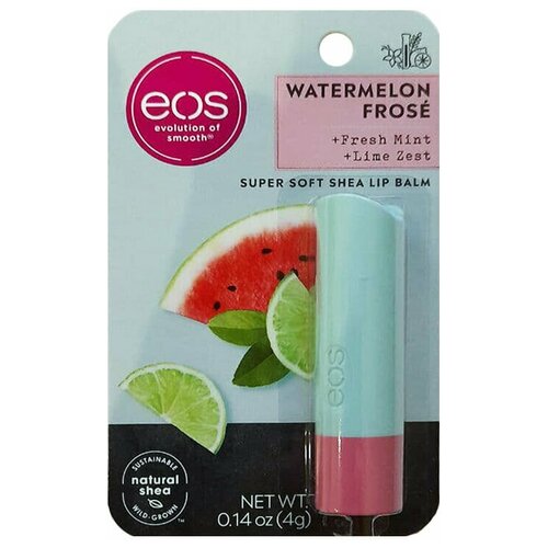 EOS Бальзам для губ Watermelon Frose Lip Balm Арбузное-Мороженое, 4 г