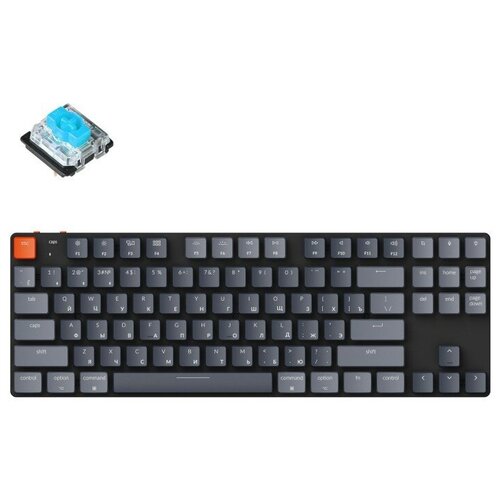 Клавиатура беспроводная KEYCHRON K1SE, TKL, RGB подсветка, Blue Switch (K1SE-E2)