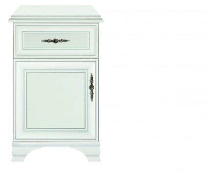 БРВ-Мебель Тумба с одним ящиком и одной дверцей шириной 54,5 см Кентаки KOM1D1SL левая белая