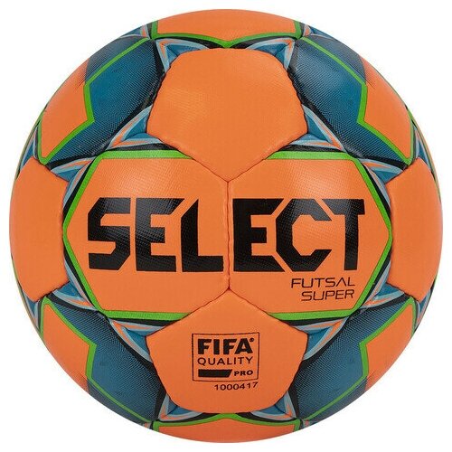 Мяч футзальный SELECT Futsal Super FIFA арт. 850308-662, р.4, FIFA Pro мяч футзальный select futsal samba v22 арт 1063460009 р 4 fifa basic белый красный зеленый