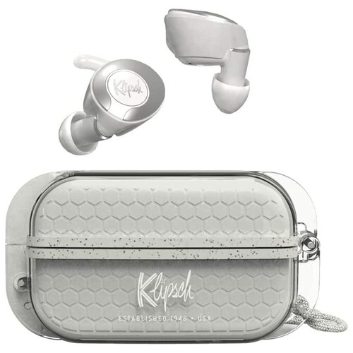 Спортивные наушники Klipsch T5 II True Wireless Sport серого цвета с пыленепроницаемым чехлом 2438100₽