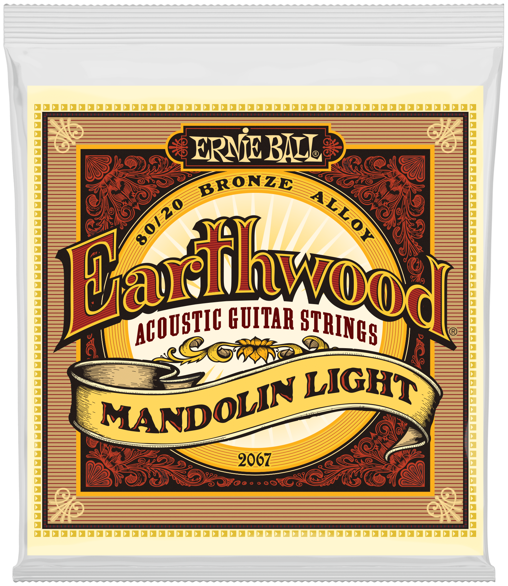 Ernie Ball 2067 Earthwood 80/20 Bronze - Струны для мандолины Light (9-34)