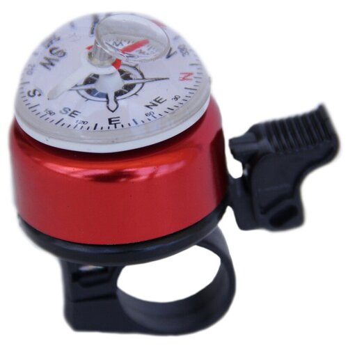 Звонок на велосипед с компасом синий классический