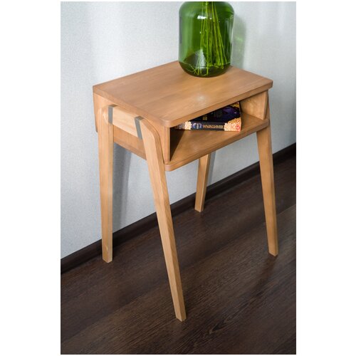 Тумба интерьерная для гостиной, спальни (прикроватная) или коридора. Натуральное дерево. Размер 30х40х50 см.