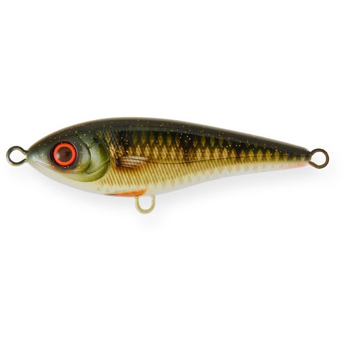 Воблер Джеркбейт Strike Pro Buster Jerk Shallow Runner, цвет: C382F Golden Perch, (EG-048S#C382F) воблер джеркбейт strike pro buster jerk shallow runner цвет c382f golden perch eg 048s c382f