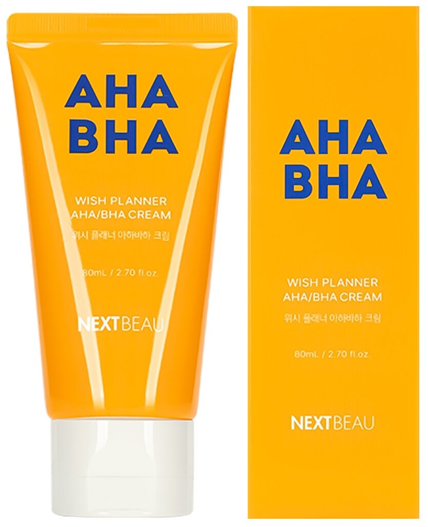 NEXTBEAU Крем с AHA/BHA кислотами для проблемной кожи, 80 мл, NEXTBEAU