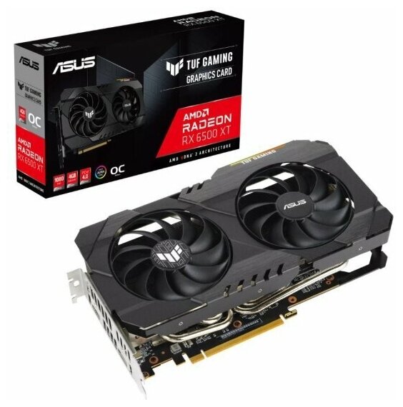 Видеокарта Asus Radeon RX 6500 XT TUF GAMING OC 4G