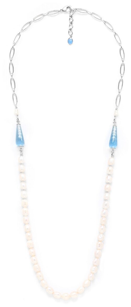 Колье Nature Bijoux, Pearl, c жемчугом и смолой, NB22.2-15-42250 голубой