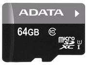 Карта памяти Adata microSDXC 64GB Premier Class 10 UHS-I U1 + ADP (40/15 Mb/s)