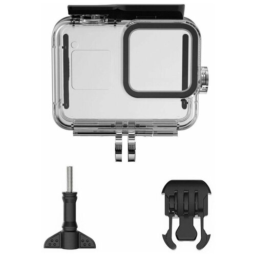 Аквабокс для экшен камеры GoPro 8 силиконовый чехол с ремешком gopro sleeve lanyard hero8 white ajsst 002