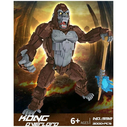 Конструктор/ King Kong/ Кинг Конг/ 3000 деталей/ 992 фигурка кинг конг king kong gray 30см