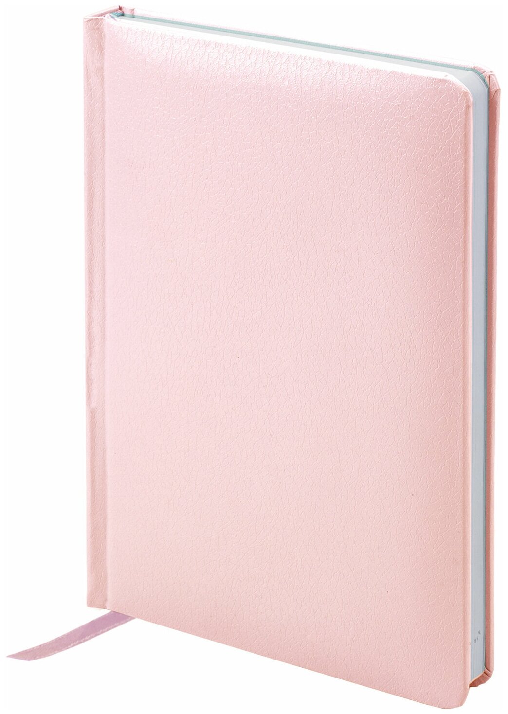 Ежедневник недатированный А5 (138x213 мм) BRAUBERG "Profile", балакрон, 136 л., светло-розовый, 111661