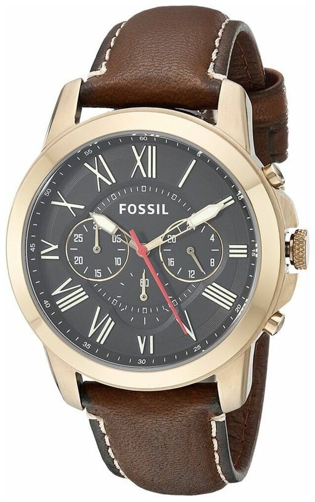 Часы американские наручные мужские кварцевые на ремне Fossil FS5062
