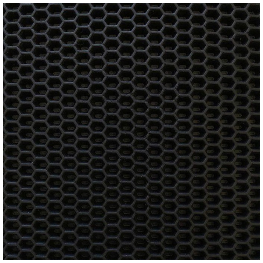 Коврик eva универсальный Eco-cover, Соты 130 х 80 см, черный 9244453 - фотография № 3